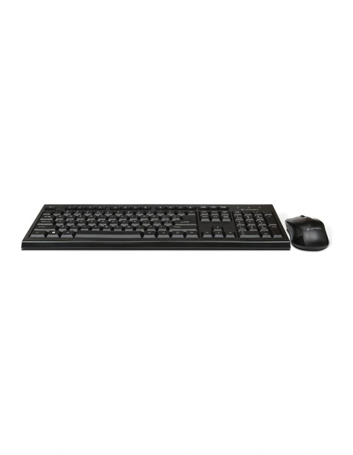 Verbatim Compact Silent Wireless Keyboard and Mouse Combo PCR PC Black image 2