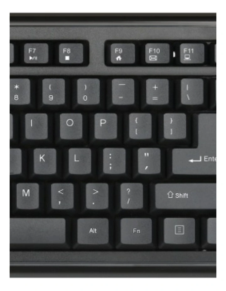 Verbatim Compact Silent Wireless Keyboard and Mouse Combo PCR PC Black image 3