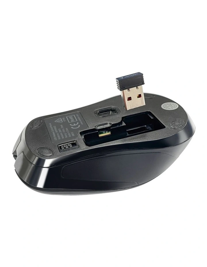 Verbatim Compact Silent Wireless Keyboard and Mouse Combo PCR PC Black image 6