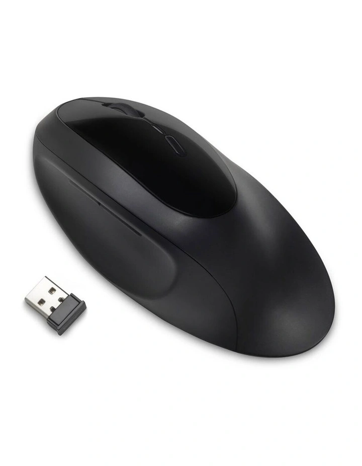 Kensington Dual Wireless Ergo Mouse 128-bit AES Encryption Security Black image 1