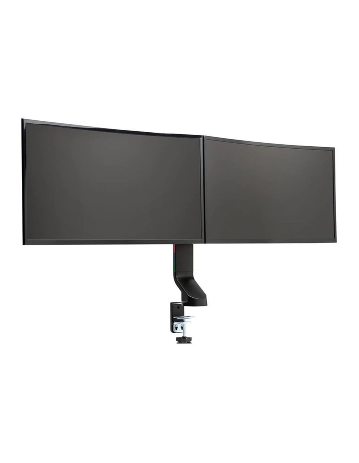 Kensington Space Saving Dual Arm Monitor Mount Black for Shallow Desks image 2