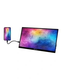 Verbatim Portable Touchscreen Monitor Full HD USB-C HDMI Metal Frame
