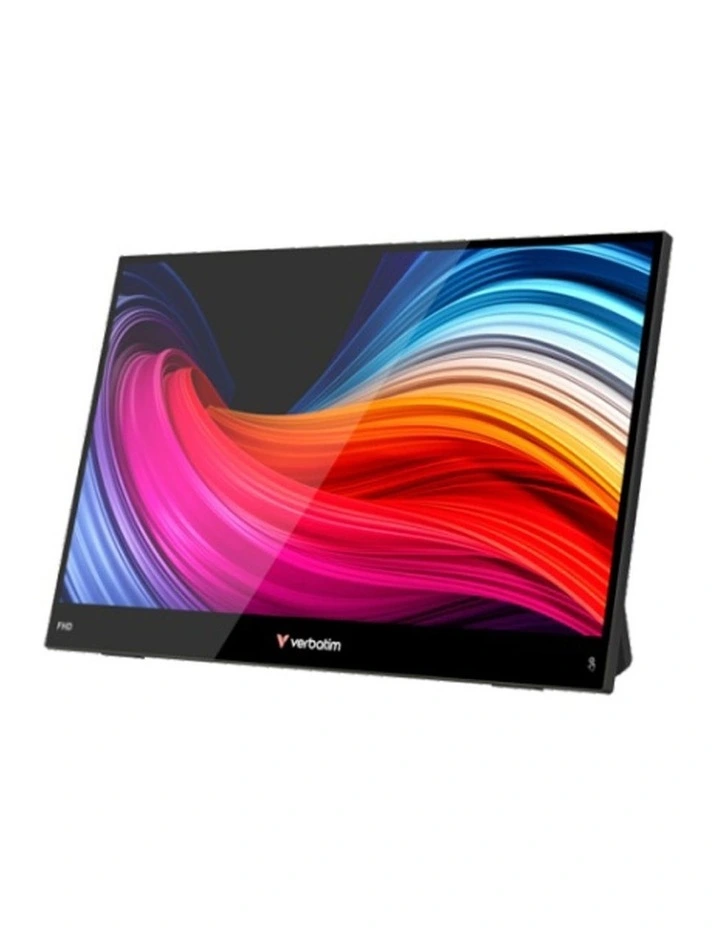 Verbatim Portable Touchscreen Monitor HD 1080p 14 Inch Screen Black image 1