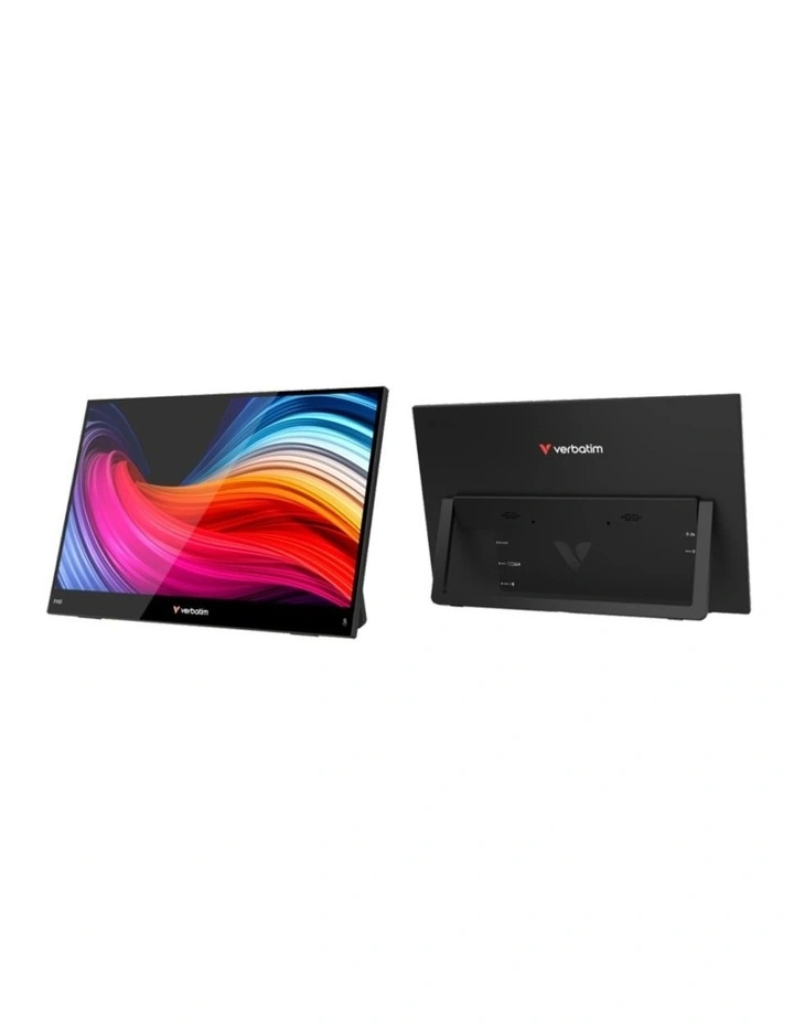 Verbatim Portable Touchscreen Monitor HD 1080p 14 Inch Screen Black image 2