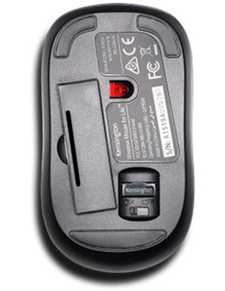 Kensington Optical 2.4GHz Wireless Mouse Silent Click Ambidextrous Black image 3