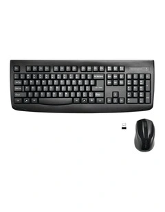 Kensington Pro Fit Wireless Mouse And Keyboard Set Spill Proof Black