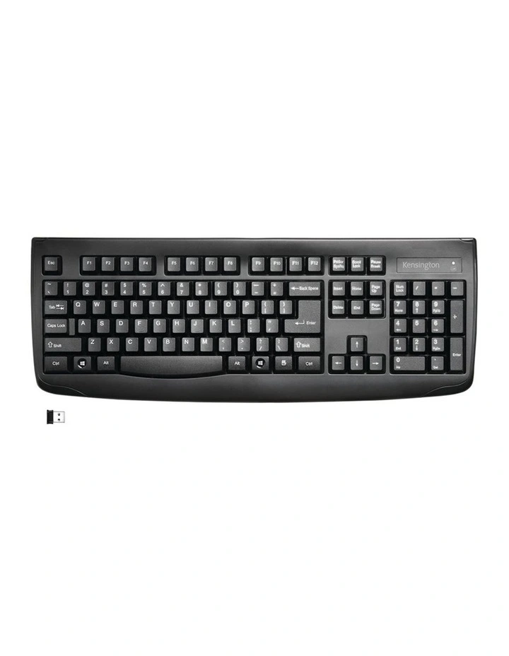Kensington Pro Fit Wireless Keyboard Full Size Spill Proof Protection Black image 1