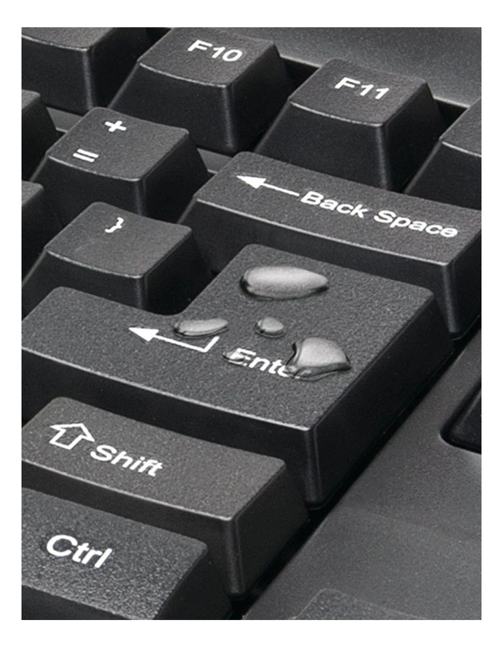Kensington Pro Fit Wireless Keyboard Full Size Spill Proof Protection Black image 3