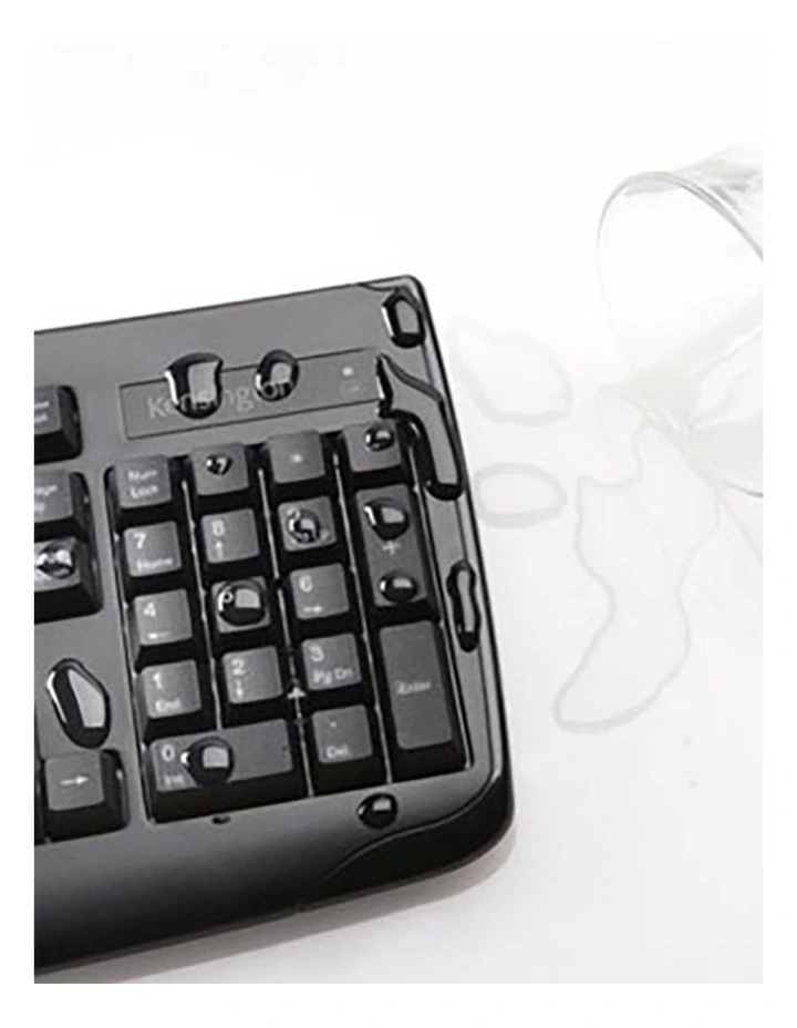 Kensington Pro Fit Wireless Keyboard Full Size Spill Proof Protection Black image 4