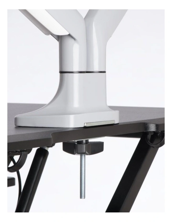 Kensington SmartFit One Touch Adjust Dual Arm Monitor Mount Grey image 2