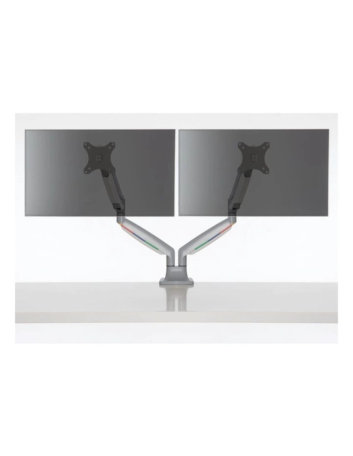 Kensington SmartFit One Touch Adjust Dual Arm Monitor Mount Grey image 5