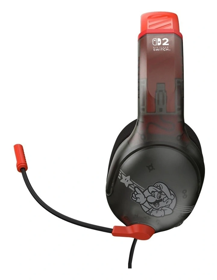 Turtle Beach Wired Nintendo Switch 2 Gaming Headset Mario Star Black Airlte image 4