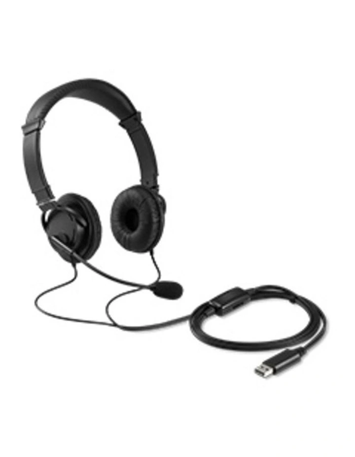 Kensington USB-A Hi-Fi Headphones With Microphone Volume Control Black image 2