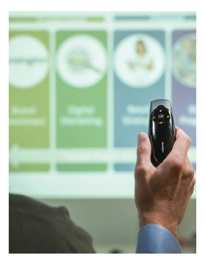 Kensington Wireless Presenter Expert Green Laser With USB Receiver Black image 2