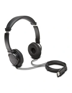 Kensington USB-A Over-Ear Headphones Headset For Laptop PC Black