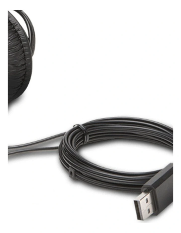 Kensington USB-A Over-Ear Headphones Headset For Laptop PC Black image 3