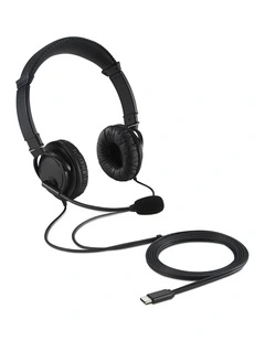 Kensington Hi-Fi USB-C Headphones With Microphone For Laptop Black