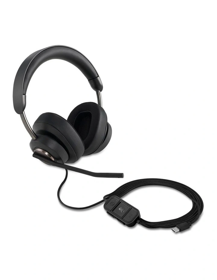 Kensington H2000 USB-C Over Ear Headset With Mic Noise Cancelling Black image 3
