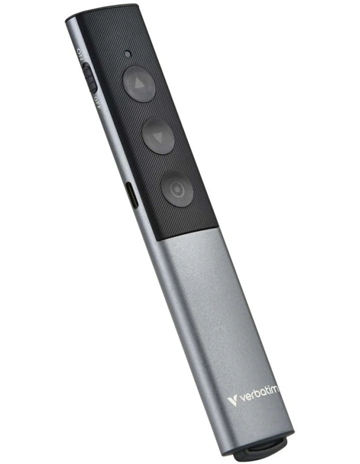 Verbatim Wireless Presenter Laser Dual USB-A and USB-C Receiver Aluminium Alloy image 1