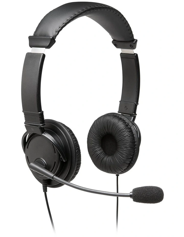 Kensington Hi-Fi Over-Ear Headphones Headset With Mic 3.5mm Laptop Black image 1