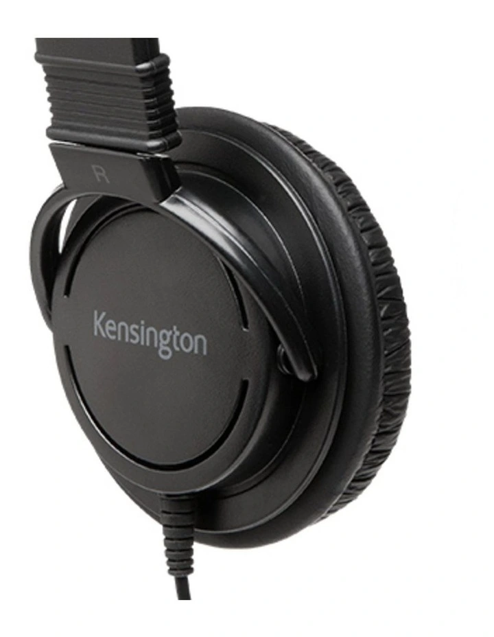 Kensington Hi-Fi KTG Over-Ear Headphones 3.5mm Headset For Laptop Black image 2