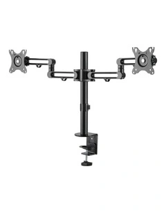 Brateck Premium Articulating Aluminum Dual Monitor Stand - Black