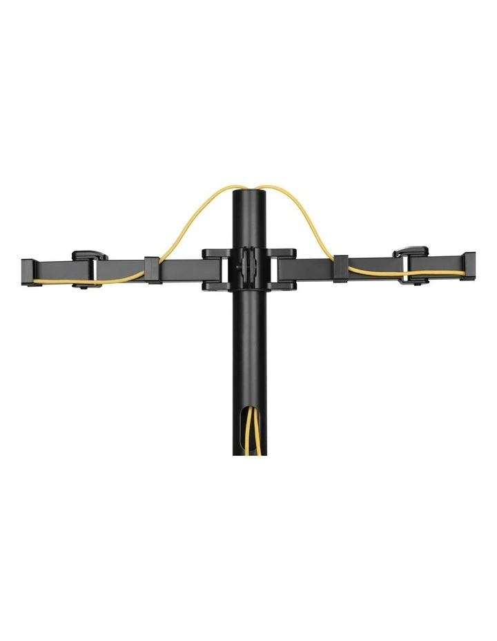 Brateck Affordable Steel Articulating Dual Monitor Stand - Black image 7