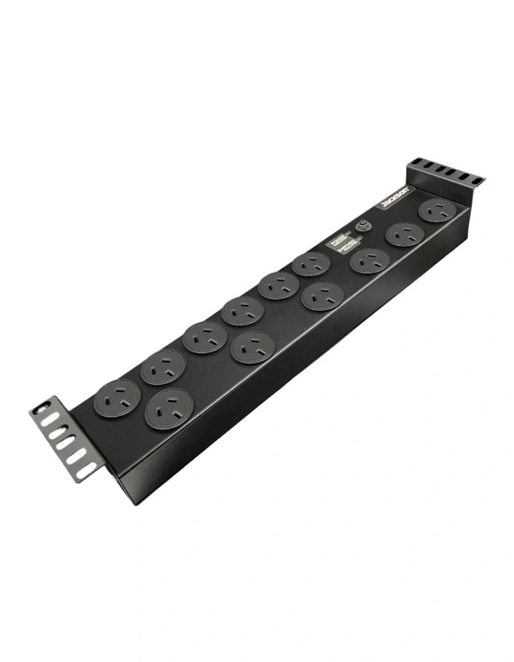 Jackson Rack Mounted Surge Powerboard 12 Outlet - Black image 3