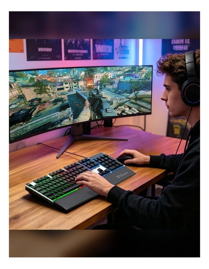 Laser Full Size RGB Gaming Keyboard KB-MB26WH-698 image 7