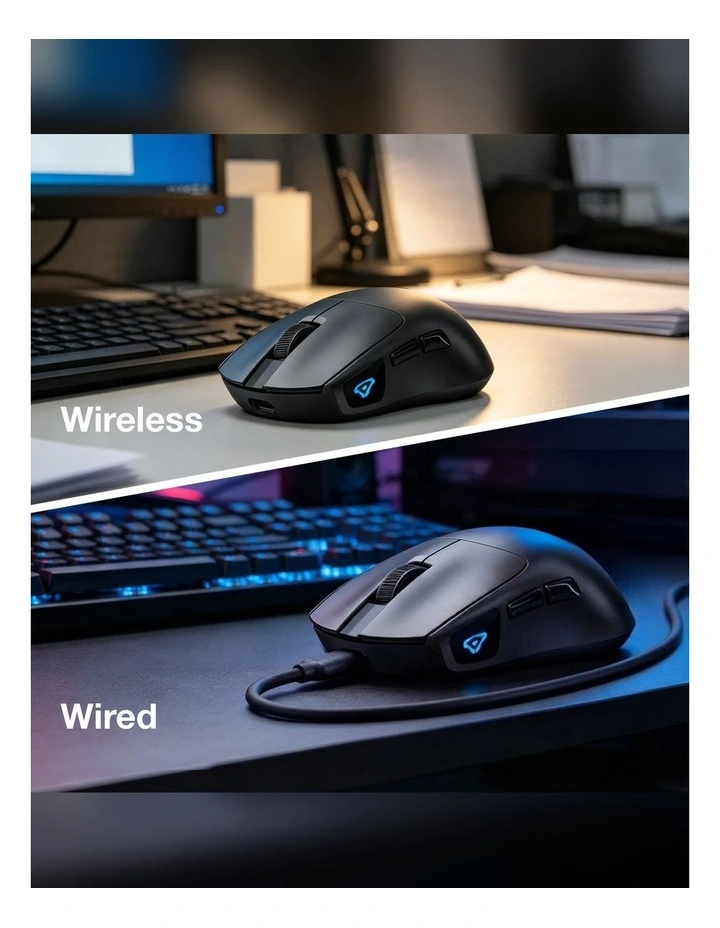 Laser Wireless Gaming Mouse 7200 DPI MS-TM64BK-704 image 3