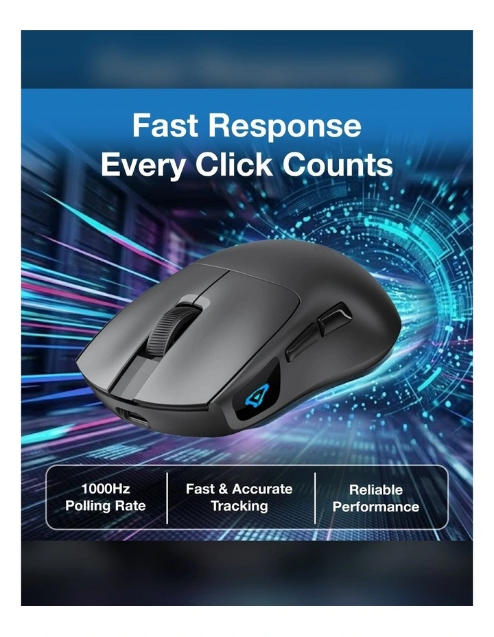 Laser Wireless Gaming Mouse 7200 DPI MS-TM64BK-704 image 6