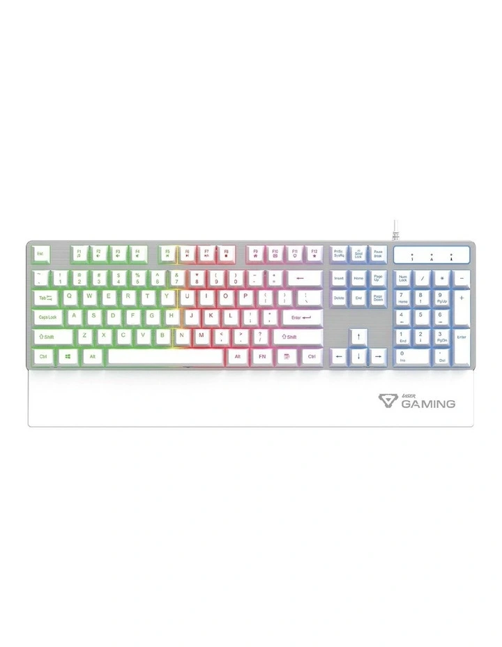 Laser Full Size RGB Gaming Keyboard KB-MB26WH-698 image 1