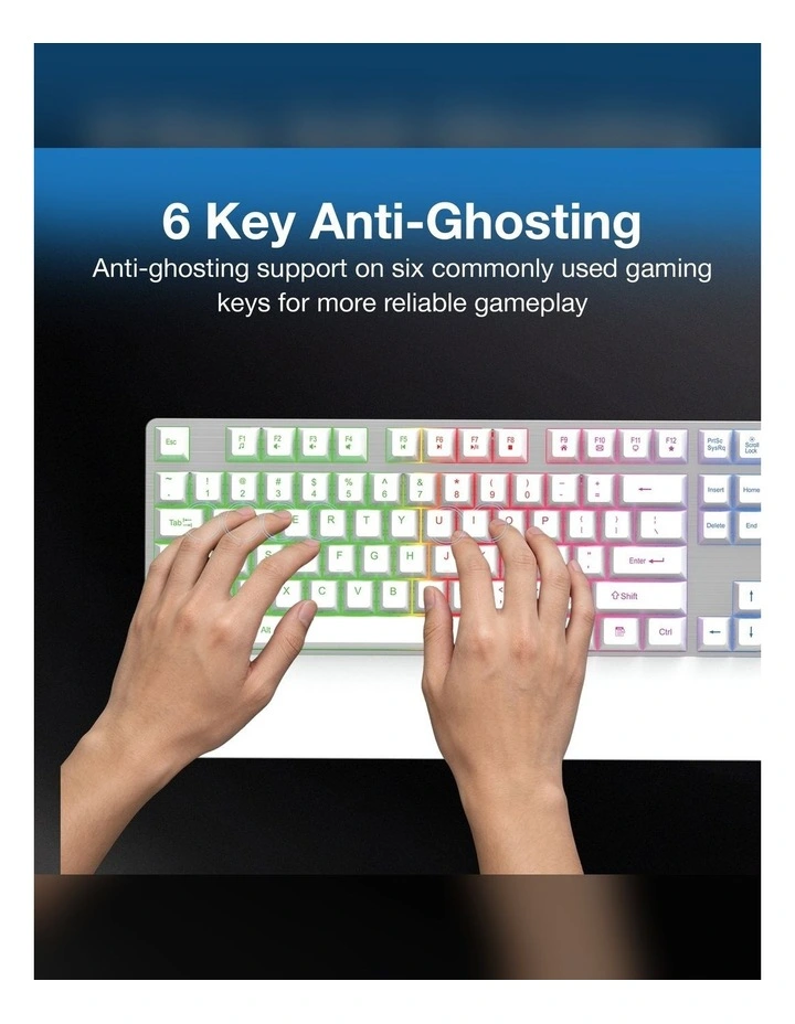 Laser Full Size RGB Gaming Keyboard KB-MB26WH-698 image 4