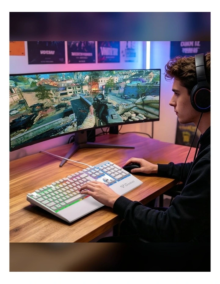 Laser Full Size RGB Gaming Keyboard KB-MB26WH-698 image 7