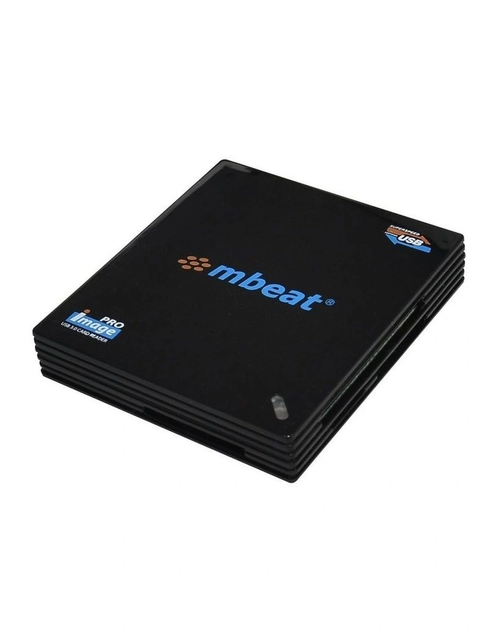 mbeat USB 3.0 Super Speed Multiple Card Reader - Black image 1