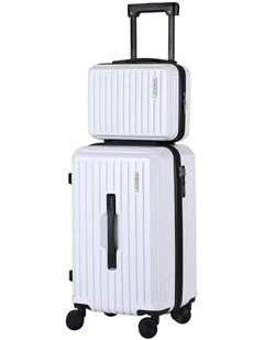 Trunk Luggage Suitcase Travel Carry On TSA Lock 12 20 2 Pieces in White