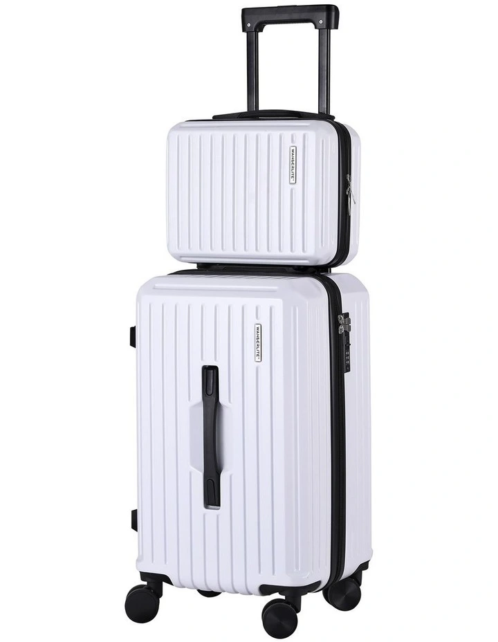 Trunk Luggage Suitcase Travel Carry On TSA Lock 12 20 2 Pieces in White image 1