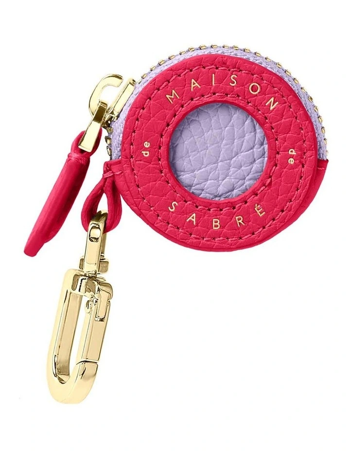 The Airtag Charm in Fuchsia Lavender image 1