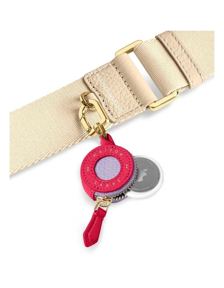 The Airtag Charm in Fuchsia Lavender image 2