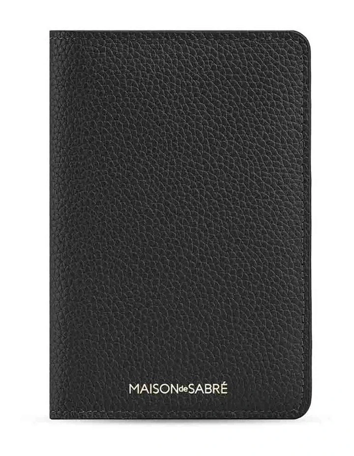 The Passport Holder in Black Caviar image 1