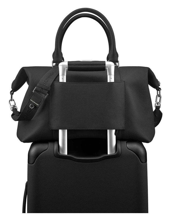 The Leather Weekender in Black Caviar image 5