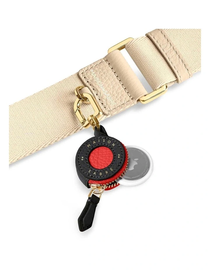 The Airtag Charm in Pomegranate Caviar image 2
