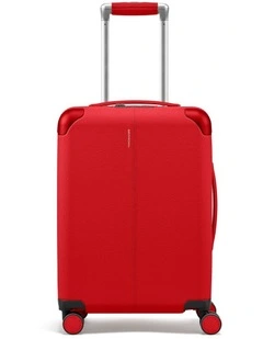 The Carry-On Suitcase in Pomegranate Red