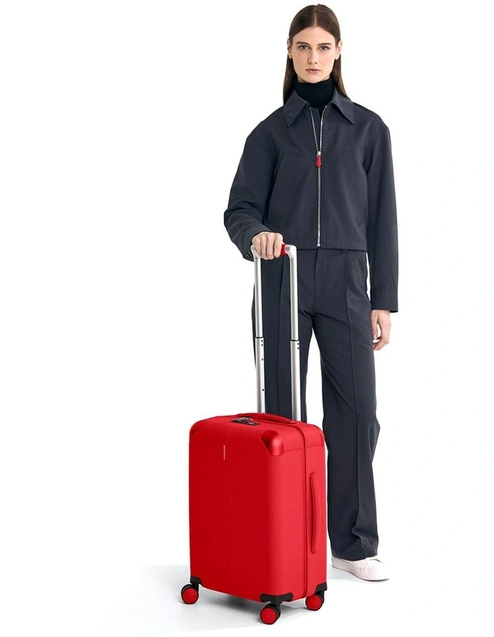 The Carry-On Suitcase in Pomegranate Red image 6