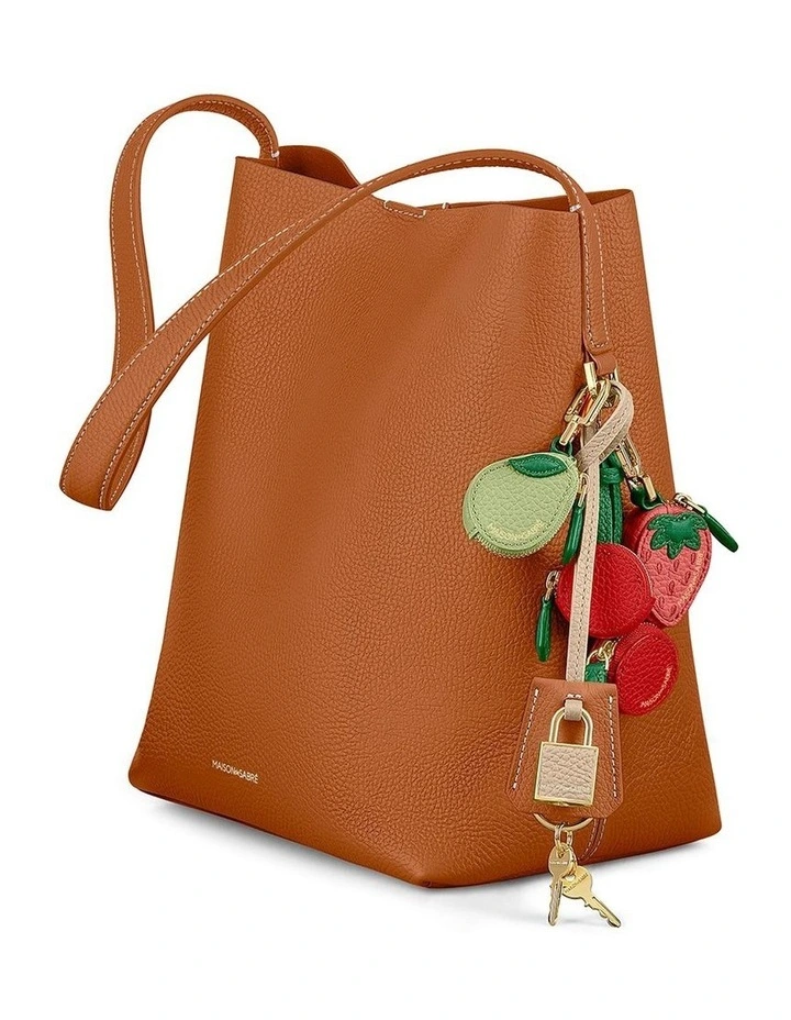 The SABRMOJI Padlock Charm in Pecan Nude image 2