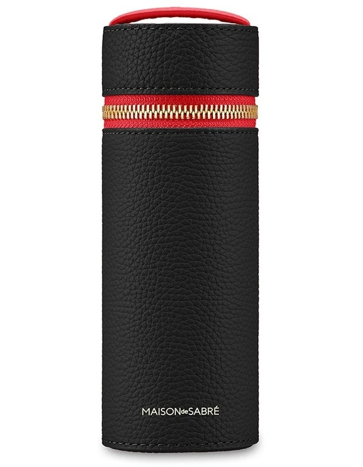 The Leather Brush Case in Rouge Noir image 1