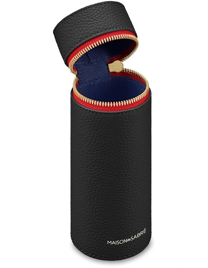 The Leather Brush Case in Rouge Noir image 3
