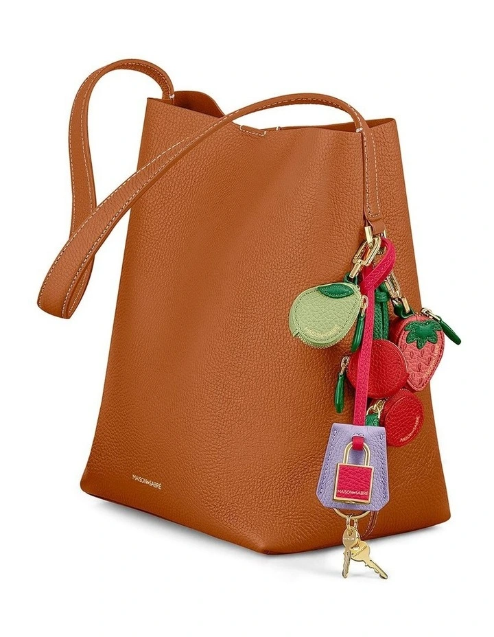 The SABRMOJI Padlock Charm in Fuchsia Lavender image 2