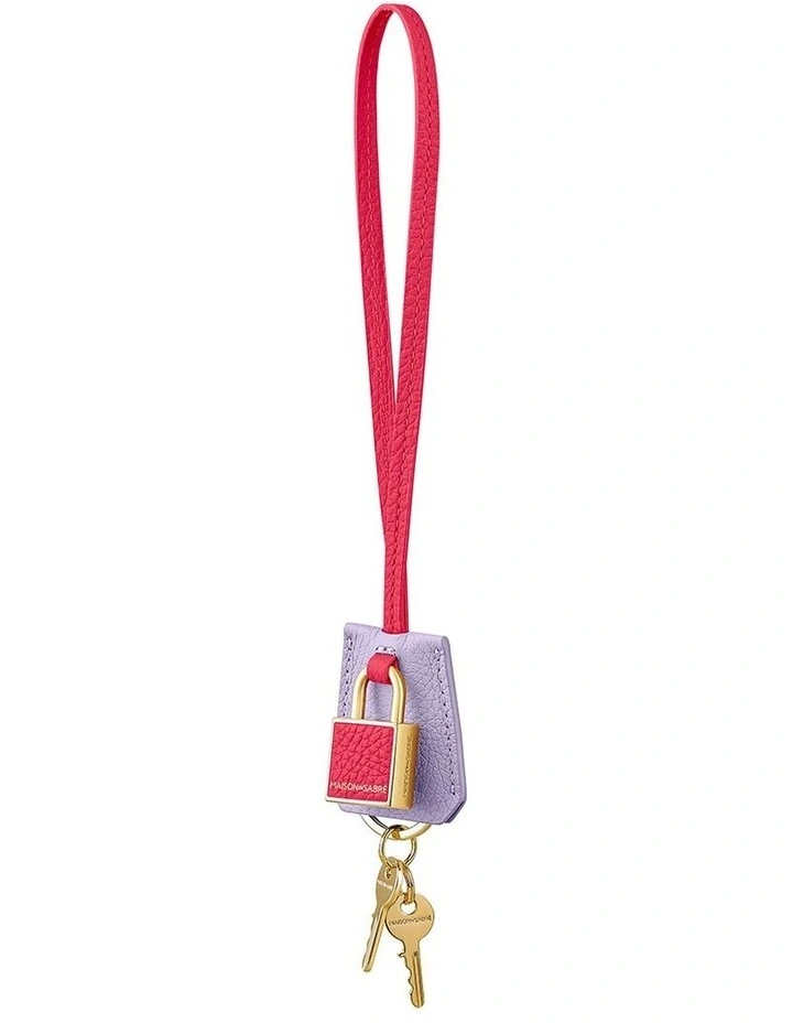 The SABRMOJI Padlock Charm in Fuchsia Lavender image 5