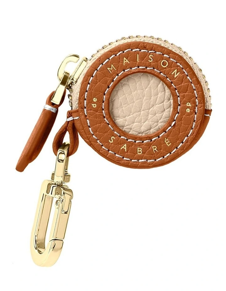 The Airtag Charm in Pecan Nude image 1
